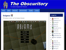 Tablet Screenshot of obscuritory.com